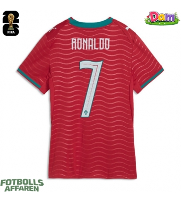 Portugal Cristiano Ronaldo #7 Hemmatröja Kvinnor VM 2026 Kortärmad